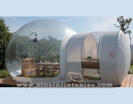 clear top resort inflatable bubble camping tent