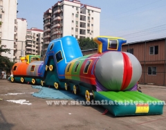 tunnel de train gonflable pour enfants