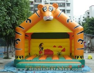 château gonflable gonflable de tigre d'enfants de qualité commerciale