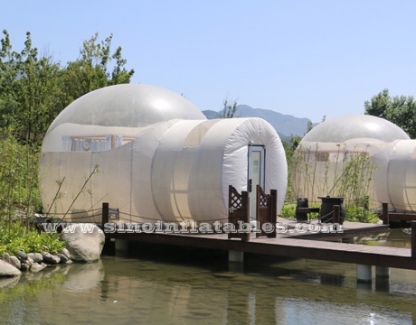 clear top inflatable bubble lodge hotel