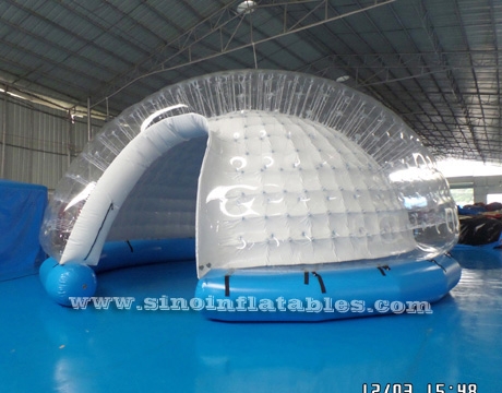 airtight hemisphere inflatable bubble tent