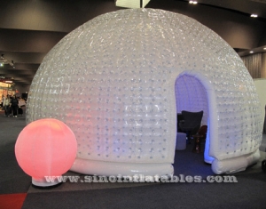 Tente à bulles gonflable de l'hémisphère hermétique
