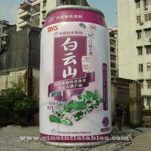 forme personnalisée gonflable géante de Chine, le thé peut