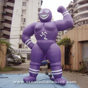 personnalisé, la forme de la publicité gonflable géante muscle homme