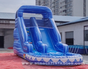 toboggan aquatique gonflable pour enfants avec piscine