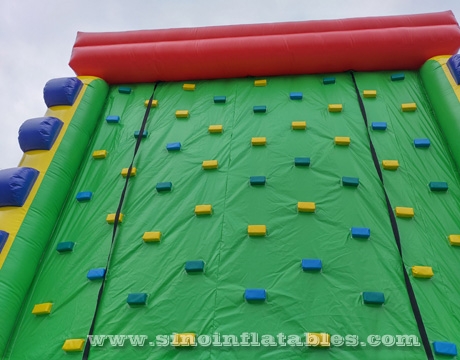 adults inflatable rock climbing wall