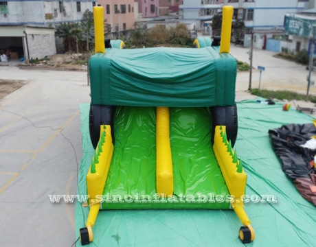 commercial grade giant inflatable tractor slide