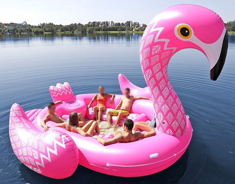 giant inflatable flamingo float