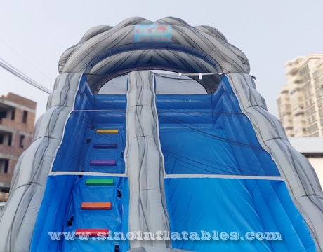 commercial kids party inflatable water slide with big pool