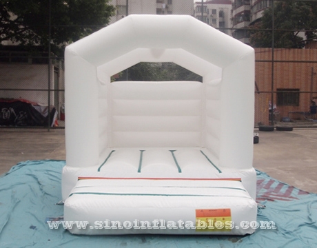 small all white castle toddler bounce house