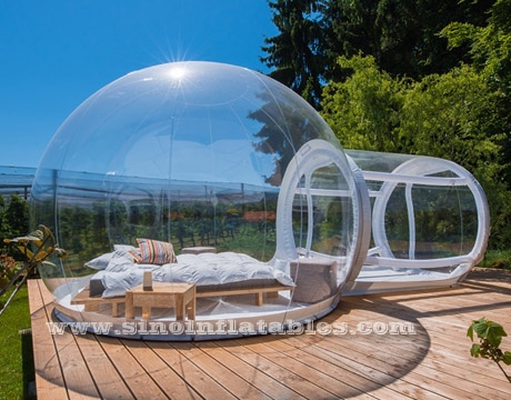 transparent inflatable bubble camping tent