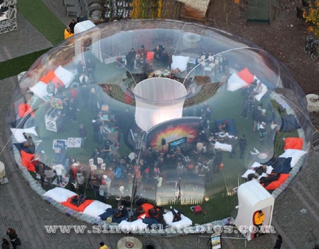 huge transparent inflatable bubble dome tent