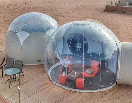 clear top logde inflatable bubble luxotel suite